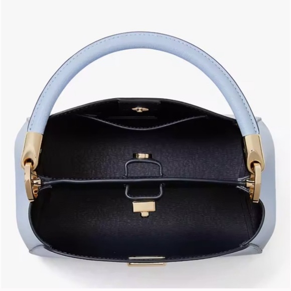 Kate Spade Phoebe Crossbody top handle  in Northstar blue small - Picture 3 of 11